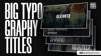 Big Typography Titles Video Displays template preview