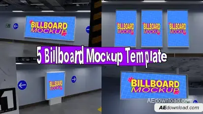 Billboard Mockup Elements template preview
