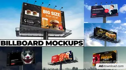 Billboard Mockup Pack | Changeable Background Product Promo template preview