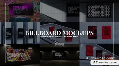 Videohive Billboard Mockups Promo Video Displays template preview