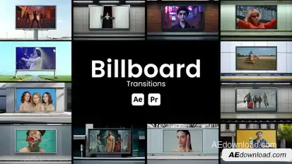 Billboard Transitions Elements template preview