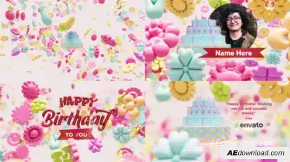 Birthday Logo Intro Logo Stings template preview