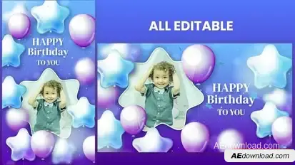Videohive Birthday Slideshow 55946529 Openers template preview