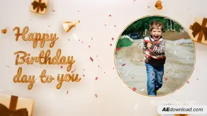 Birthday Slideshow Openers template preview