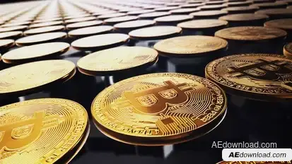 Bitcoin logo reveal Logo Stings template preview