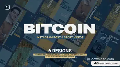 Bitcoin Promotion Instagram Product Promo template preview