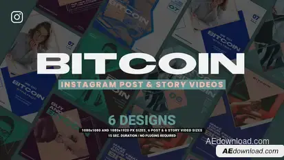 Bitcoin Promotion Instagram Product Promo template preview