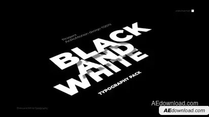 Black And White - Titles And Typography Titles template preview