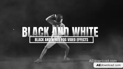 Black And White Fog Video Effects Elements template preview