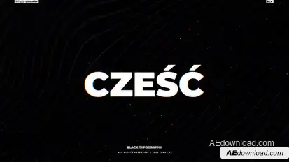 Black Bold Titles | After Effects Titles template preview