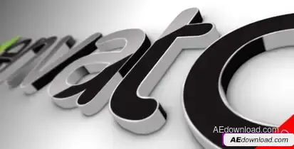 Videohive Black Classic 3D Logo Logo Stings template preview