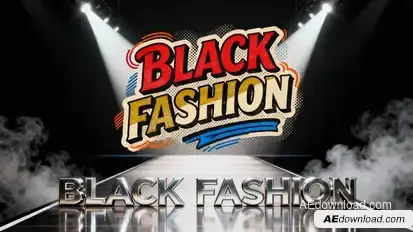 Black Fashion Style – Minimalist & Bold Aesthetic Pack AE broadcast-packages template preview
