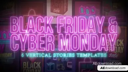 Black Friday and Cyber Monday Stories Product Promo template preview