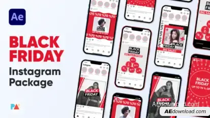Black Friday Instagram Sale For After Effects Product Promo template preview