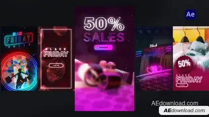 Black Friday Instagram Stories Product Promo template preview