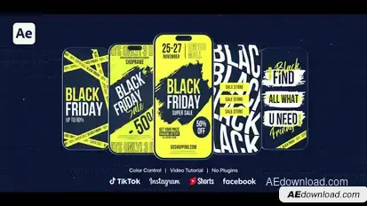 Black Friday Instagram Stories Product Promo template preview