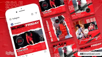 Black Friday Instagram Story Product Promo template preview