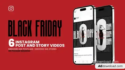 Black Friday Intagram Story And Post Animate Product Promo template preview