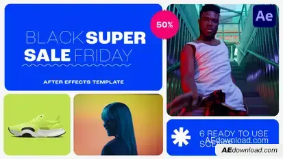 Black Friday Promo Video Displays template preview
