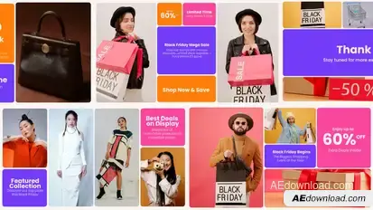 Black Friday Promotion Elements template preview