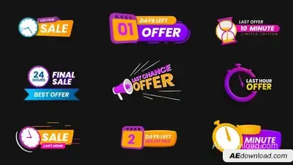Black Friday Sale Banners Titles template preview