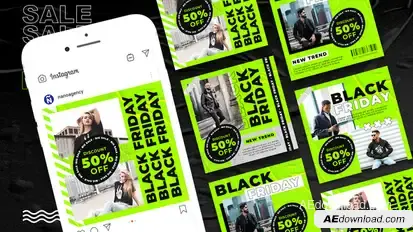 Black Friday Sale Instagram Promo Product Promo template preview