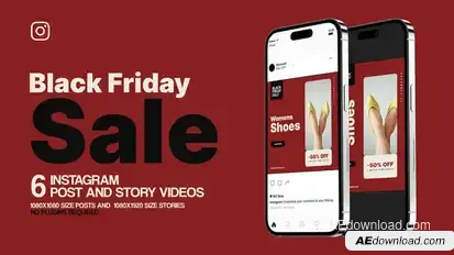 Black Friday Sale Instagram Promo Product Promo template preview