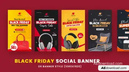 Black Friday Sale Product Banner Product Promo template preview