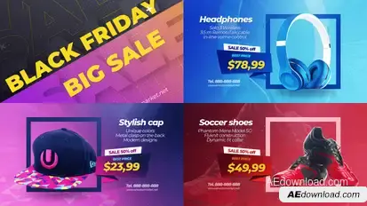 Black Friday Sale Promo Slideshow Product Promo template preview