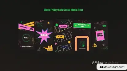 Black Friday Sale Social Media Post Product Promo template preview