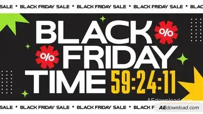 Black Friday Slider Promo Openers template preview