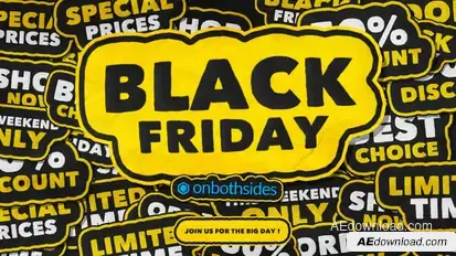 Black Friday Sticker Wall Openers template preview