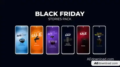 Black Friday Stories Pack Elements template preview