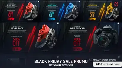 Black Friday Super Sale Promo Product Promo template preview