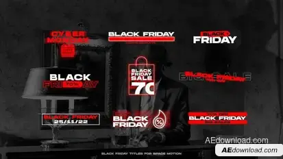 Black Friday Titles _AE Titles template preview