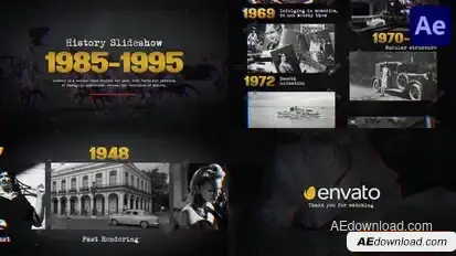 Black History Slideshow for After Effects Openers template preview