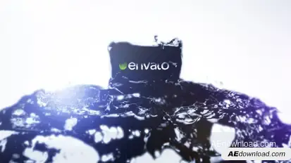 Black Liquid Logo Reveal II Logo Stings template preview