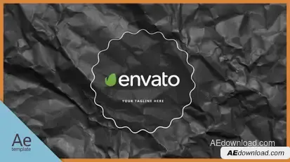 Black Paper Logo Logo Stings template preview