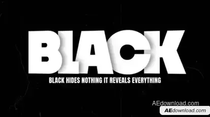 Black | Text Animations Titles template preview