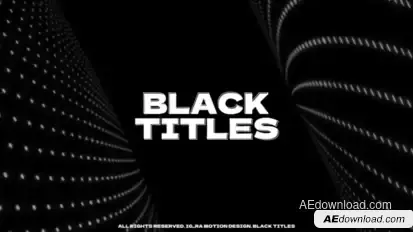 Black Titles Titles template preview