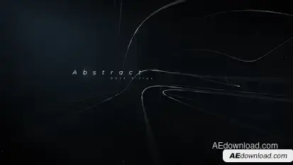 Black Titles | Abstract Lines Titles template preview