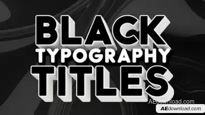 Black Typography Titles Titles template preview