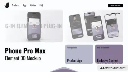 Black White App Promo Product Promo template preview