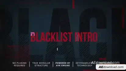 Blacklist Intro/Slideshow Openers template preview
