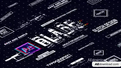 Blade Glitch Titles Titles template preview