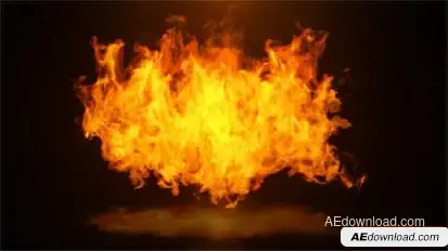 Blazing Fire Logo Reveal Logo Stings template preview