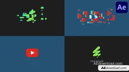 Block Logo Reveal for After Effects Logo Stings template preview