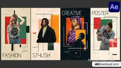 Block Slides Stories for After Effects Openers template preview