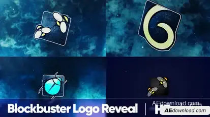 Grunge Logo Reveal Logo Stings template preview