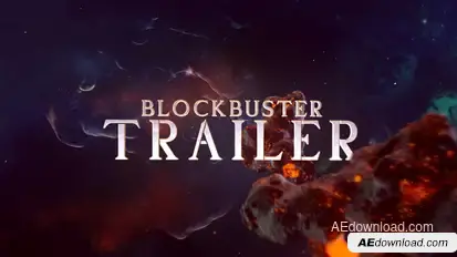 Blockbuster Trailer 19 Asteroids Titles template preview